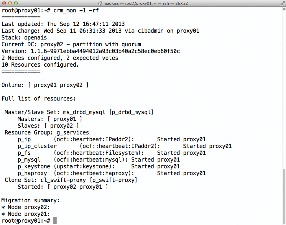 Using a load balancer and Pacemaker, you can make the proxy server for your Swift storage highly available and help it scale well horizontally. Pacemaker handles the monitoring tasks. Using a load balancer and Pacemaker, you can make the proxy server for your Swift storage highly available and help it scale well horizontally. Pacemaker handles the monitoring tasks.
