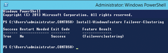 You can optionally install the cluster service on Windows Server 2012 R2 with PowerShell. You can optionally install the cluster service on Windows Server 2012 R2 with PowerShell.
