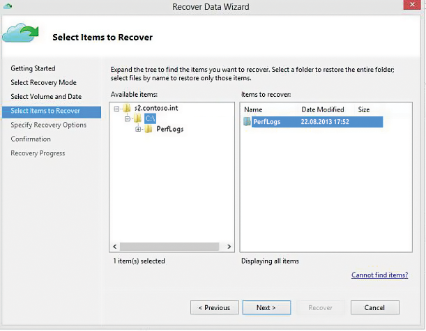 You can restore data from Windows Azure Backup via the Windows Azure Backup management interface or use PowerShell. You can restore data from Windows Azure Backup via the Windows Azure Backup management interface or use PowerShell.