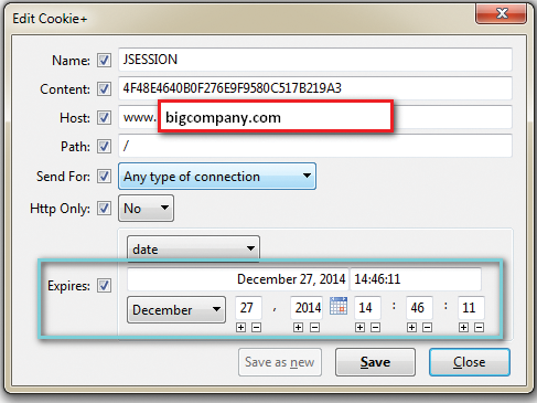 Session cookie expiration setting. Session cookie expiration setting.