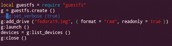 A small Lua script that makes use of libguestfs. A small Lua script that makes use of libguestfs.