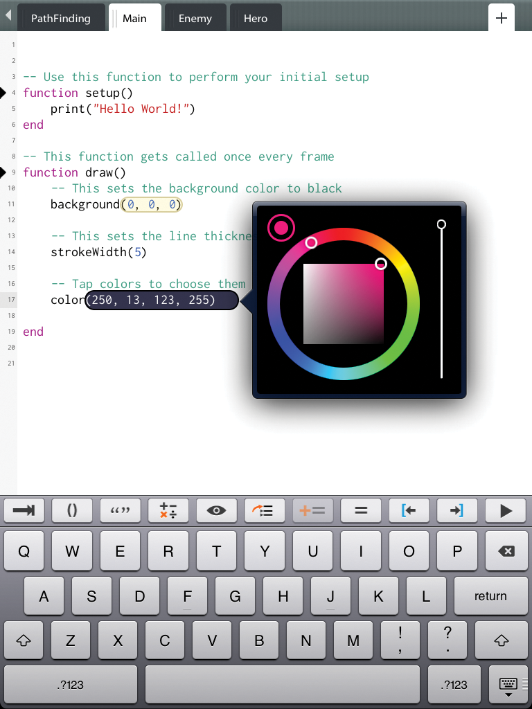 Codea is a Lua development environment on the iPad. (twolivesleft.com) Codea is a Lua development environment on the iPad. (twolivesleft.com)