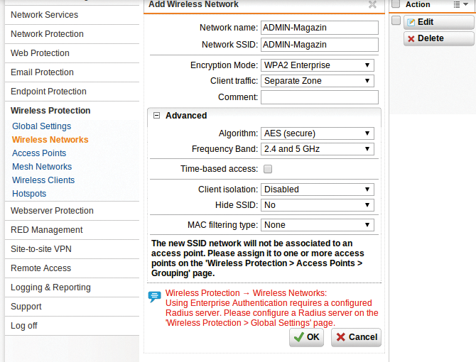 Some hotspots support a user-specific configuration with WPA Enterprise. Some hotspots support a user-specific configuration with WPA Enterprise.