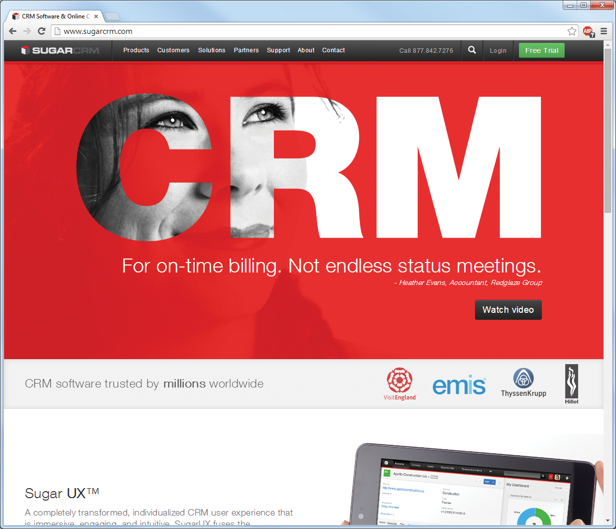 SugarCRM supports mobile users with an optimized app. SugarCRM supports mobile users with an optimized app.