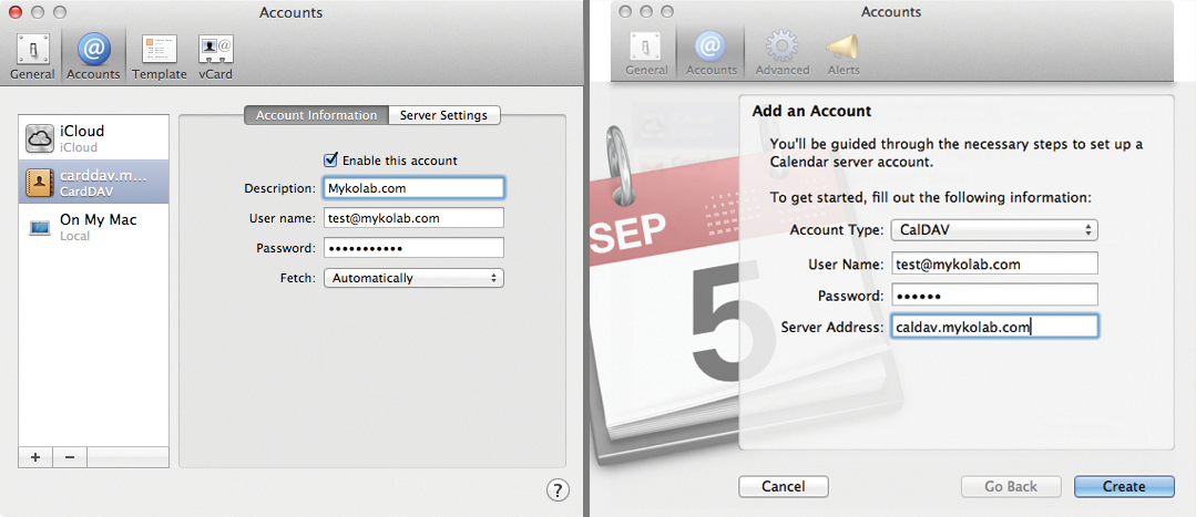 Mac OS X talks iRony: Contacts, calendar, tasks, and email all can be integrated into Apple's tools (e.g., Apple Mail, Contacts, Calendar). Mac OS X talks iRony: Contacts, calendar, tasks, and email all can be integrated into Apple's tools (e.g., Apple Mail, Contacts, Calendar).