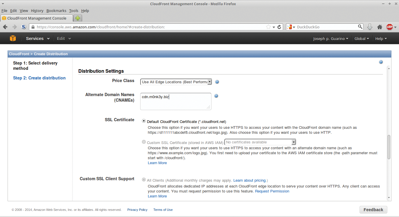 Distribution settings. Distribution settings.