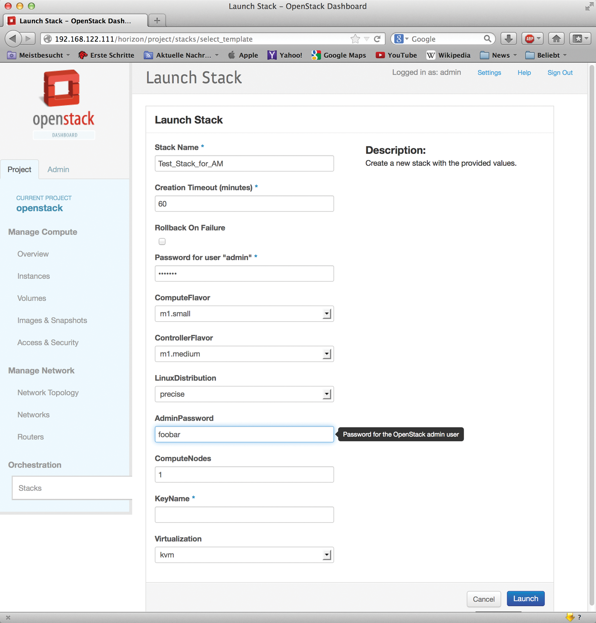 Setting up a stack. Setting up a stack.