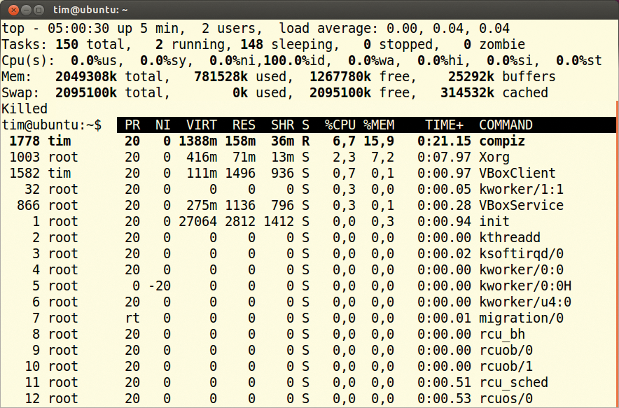 The Top process backed up by CRIU leaves its last output in the terminal. The Top process backed up by CRIU leaves its last output in the terminal.