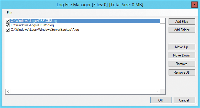 The Log File Manager manages the files to be evaluated. The Log File Manager manages the files to be evaluated.