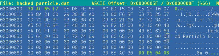 Crafting a special particle. The .got.plt entry for printf (last 4 bytes) and the address for the system function (first 4 bytes) are highlighted. Crafting a special particle. The .got.plt entry for printf (last 4 bytes) and the address for the system function (first 4 bytes) are highlighted.