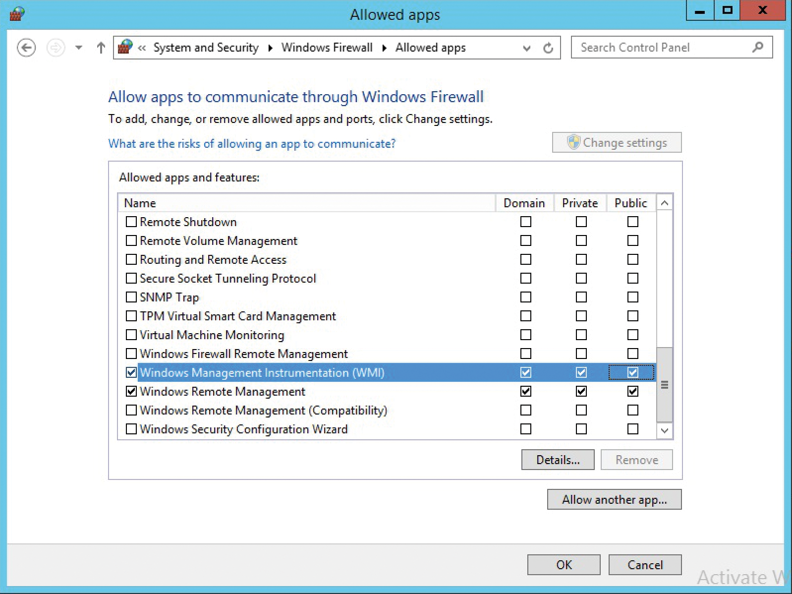 WMI requests require an exception in Windows Firewall. WMI requests require an exception in Windows Firewall.