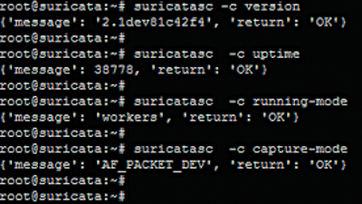 Verifying a Suricata installation. Verifying a Suricata installation.