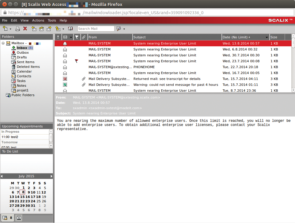 Scalix released the new version 12.5 in the spring of 2015 with many bug fixes and new features. Scalix released the new version 12.5 in the spring of 2015 with many bug fixes and new features.