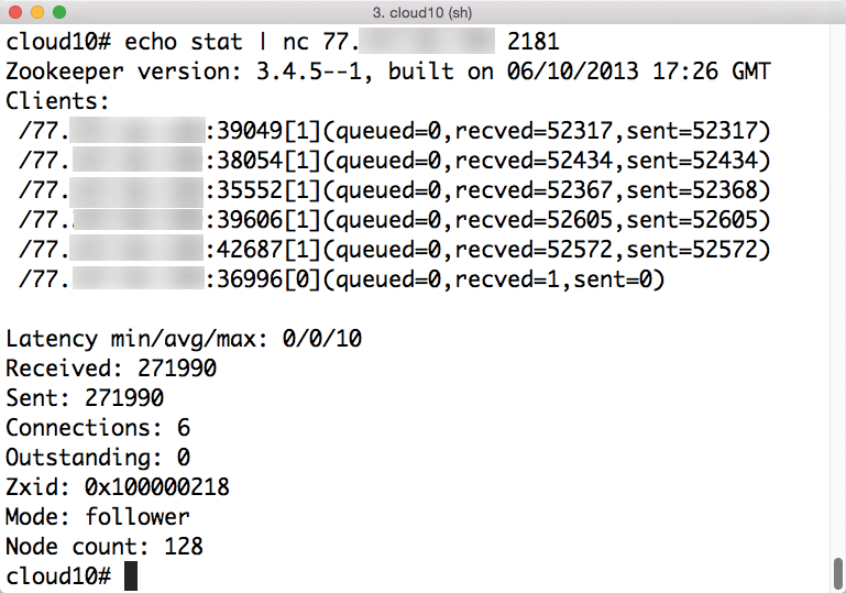 ZooKeeper also has native clustering in the background. It is by far the most seasoned component in the test. ZooKeeper also has native clustering in the background. It is by far the most seasoned component in the test.