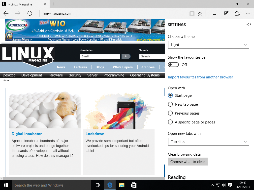 The new Edge web browser is reminiscent of Google's Chrome. The new Edge web browser is reminiscent of Google's Chrome.