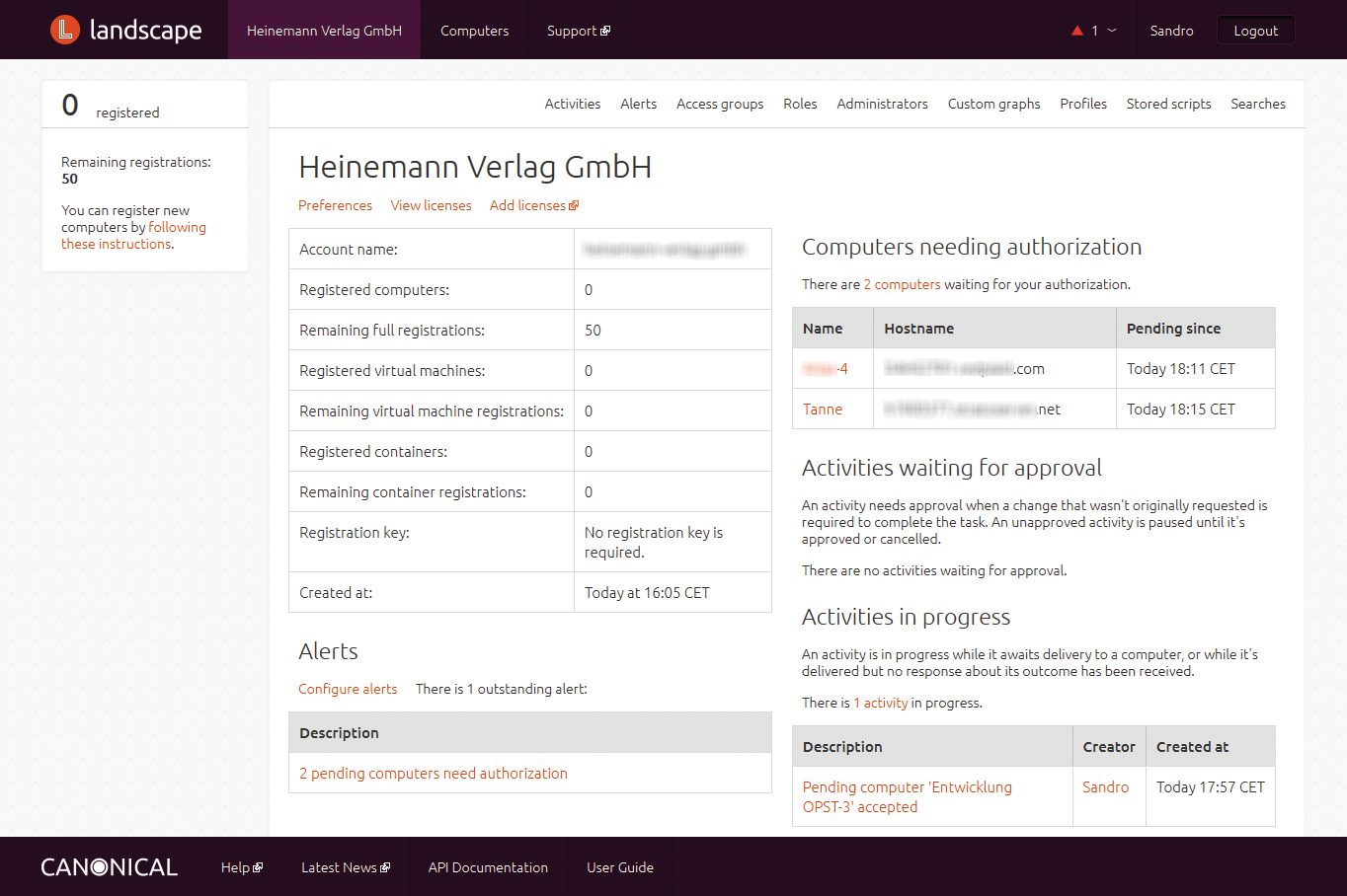 The dashboard gives you a full set of important information at a glance. The dashboard gives you a full set of important information at a glance.