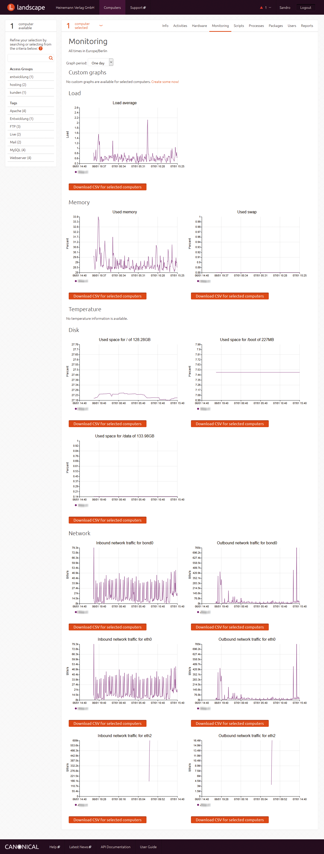 Monitoring reveals the machine's status, and you can use shell scripts for custom monitoring. Monitoring reveals the machine's status, and you can use shell scripts for custom monitoring.