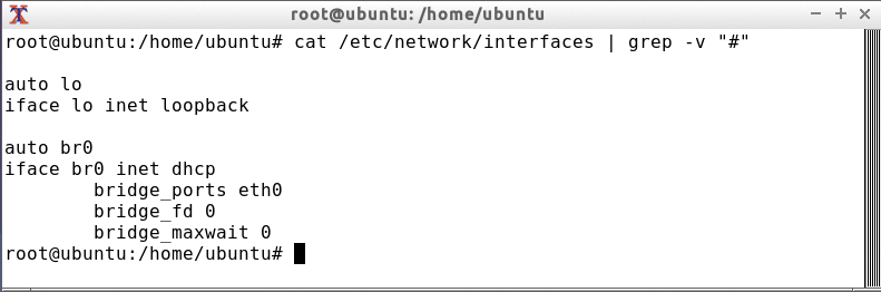 A bridge device can be set up without NAT via the /etc/network/interfaces file. A bridge device can be set up without NAT via the /etc/network/interfaces file.