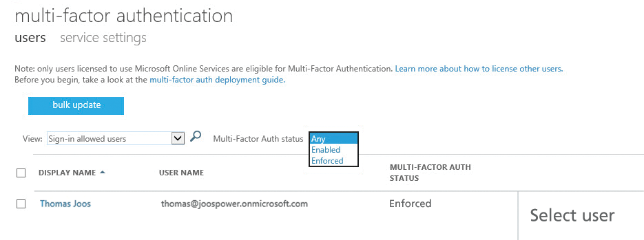 Using multifactor authentication, you can increase security for users in Office 365. Using multifactor authentication, you can increase security for users in Office 365.