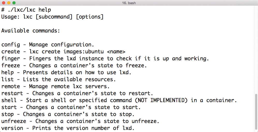 Although LXD partly uses the LXC binaries, the LXD API in the form of lxd runs in the background. Although LXD partly uses the LXC binaries, the LXD API in the form of lxd runs in the background.