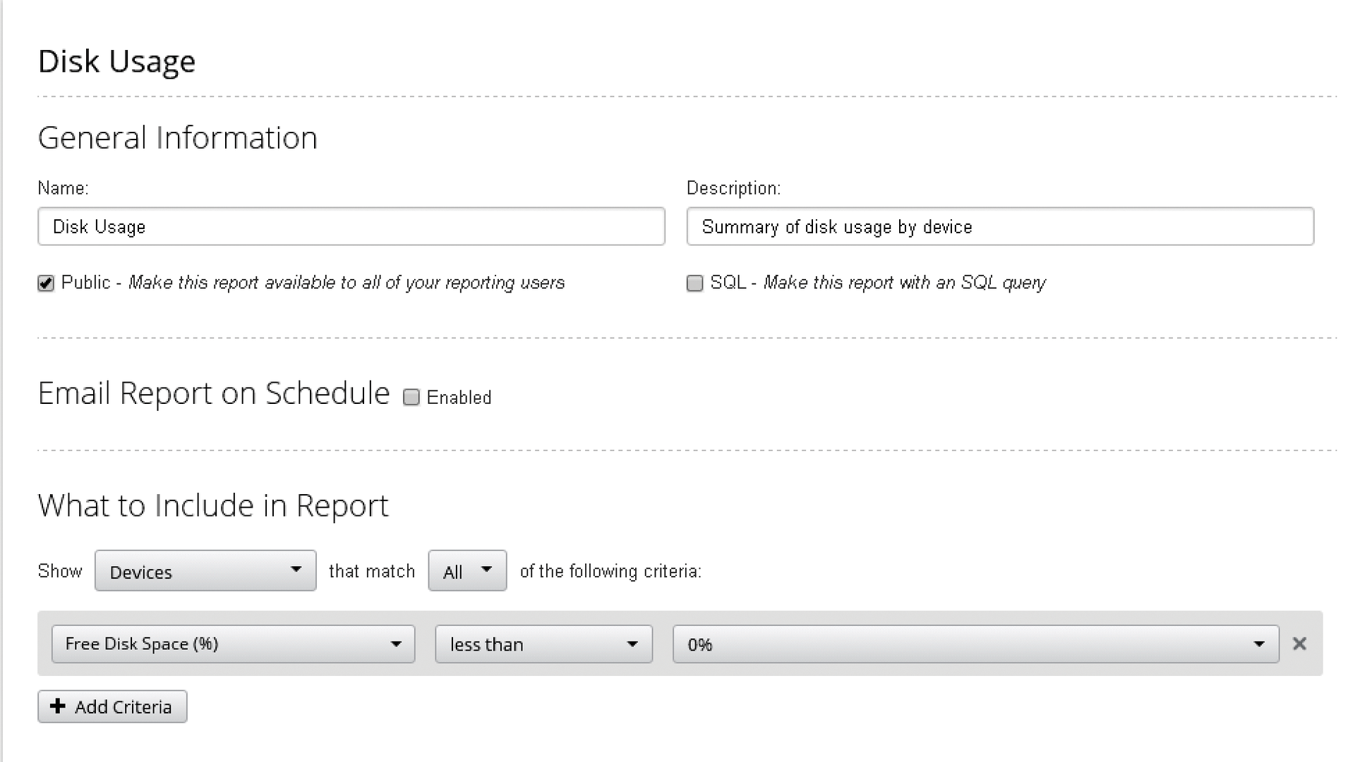 Even reports provided by Spiceworks allow customization. Even reports provided by Spiceworks allow customization.