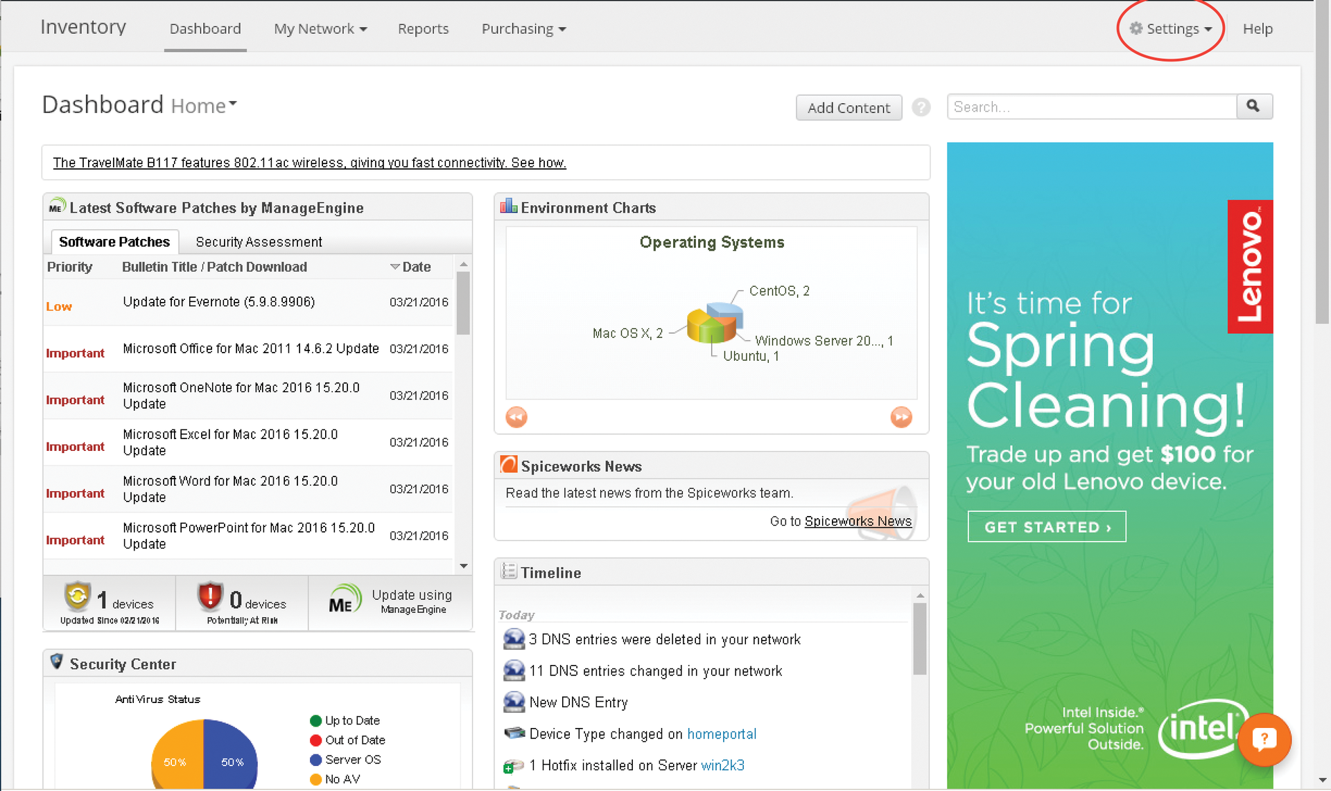 Select Settings (red oval) to enter additional user accounts. Select Settings (red oval) to enter additional user accounts.