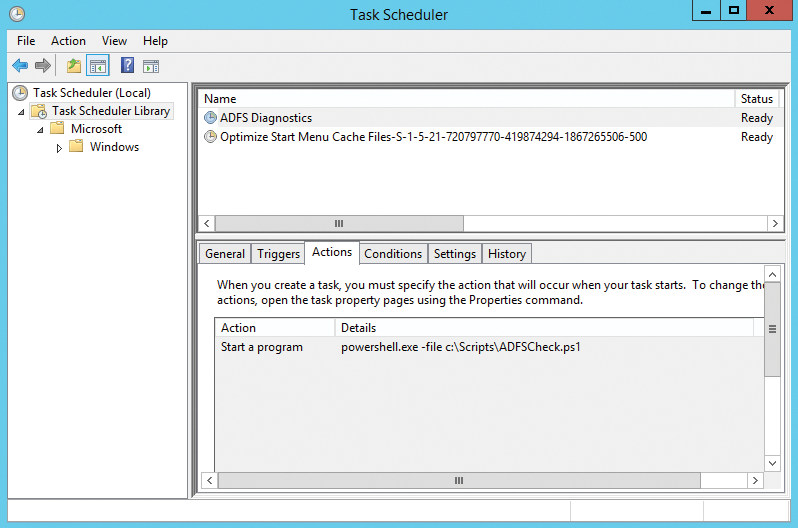 The farm check can be automated in the Task Scheduler. The farm check can be automated in the Task Scheduler.
