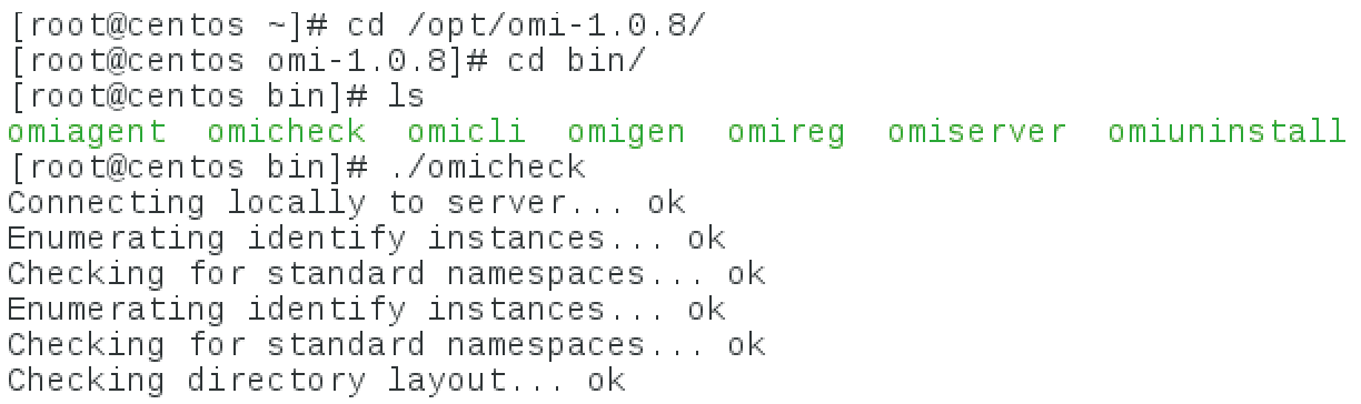 The omicheck tool checks the configuration. The omicheck tool checks the configuration.