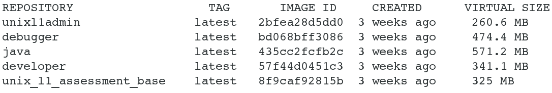 A list of pre-built images. A list of pre-built images.