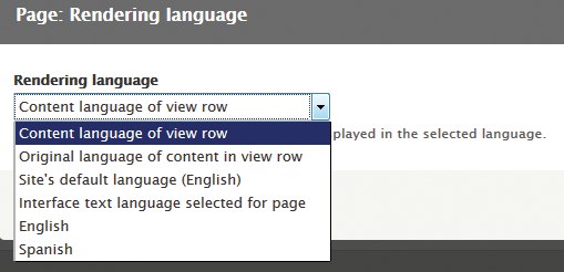 View rendering language View rendering language