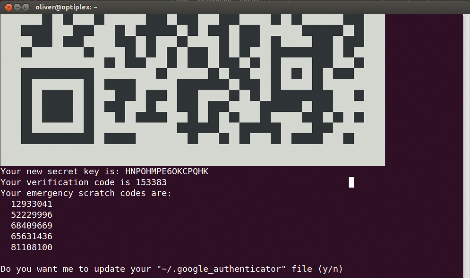 The Google Authenticator command-line program performs the configuration. The Google Authenticator command-line program performs the configuration.