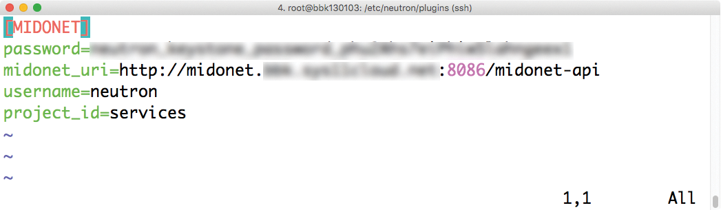 An SDN plugin usually needs its own configuration to access the API for the SDN solution. An SDN plugin usually needs its own configuration to access the API for the SDN solution.