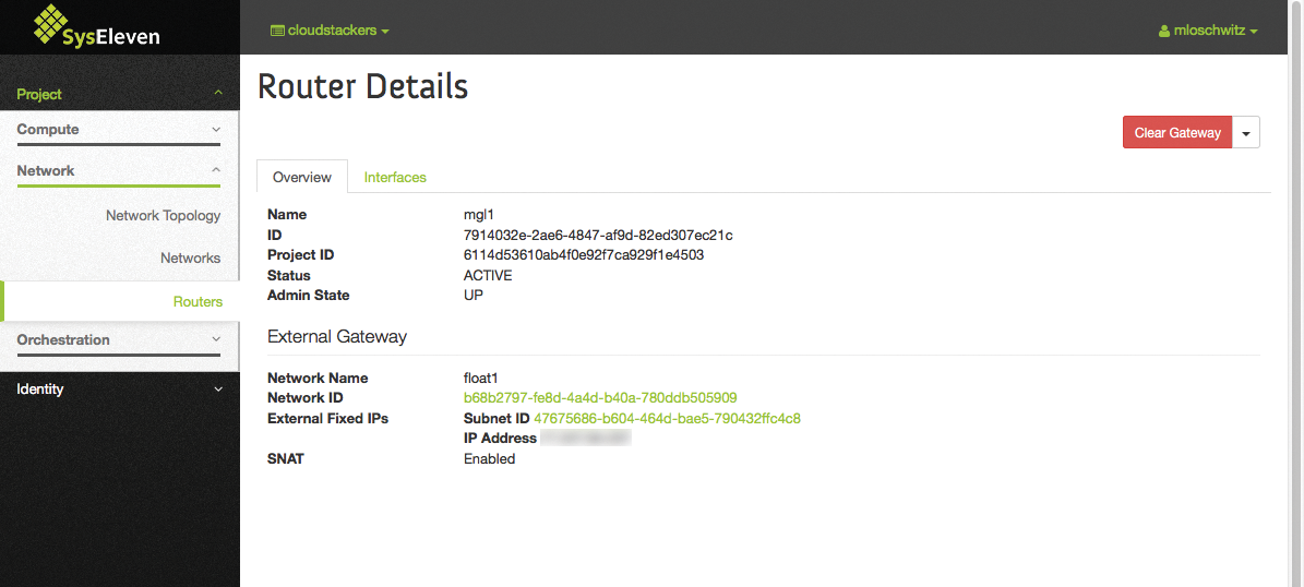 Virtual routers connect a virtual network in OpenStack directly to the outward-facing gateway of the SDN solution. Virtual routers connect a virtual network in OpenStack directly to the outward-facing gateway of the SDN solution.