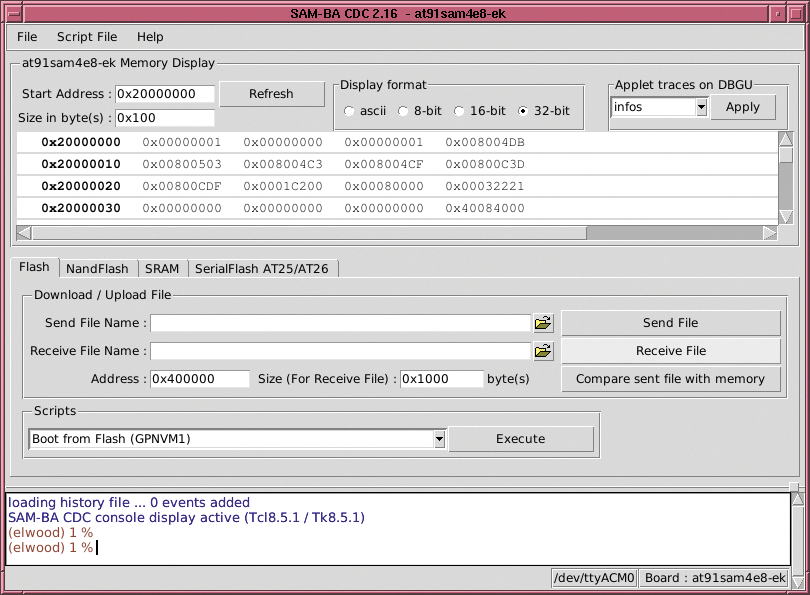 Upgrade the firmware with a special tool by Atmel. Upgrade the firmware with a special tool by Atmel.