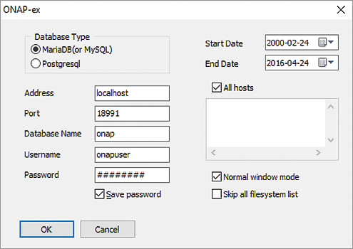 Setting up the log processing parameters. Setting up the log processing parameters.