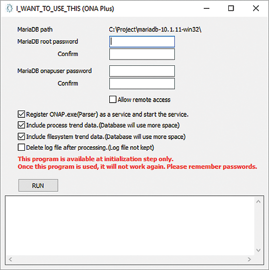 The ONA Plus installation tool. As always, please remember your MariaDB password. The ONA Plus installation tool. As always, please remember your MariaDB password.