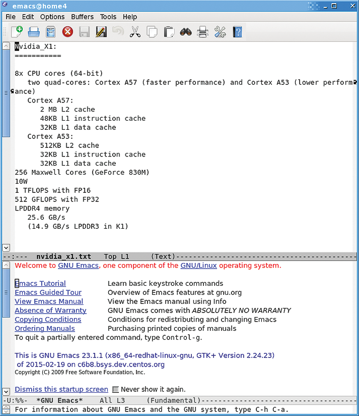 Emacs 23.1 on CentOS 6.8. Emacs 23.1 on CentOS 6.8.