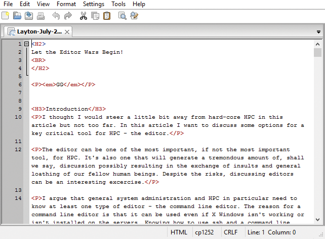 Editra 0.7.20 on a Windows 10 laptop (testing the multiplatform capability). Editra 0.7.20 on a Windows 10 laptop (testing the multiplatform capability).
