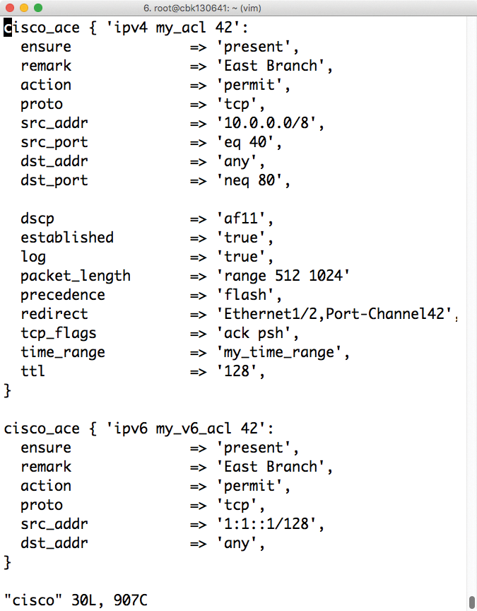 Cisco offers comprehensive Puppet support for its NX-OS and IOS devices with specially provided puppet devices. Cisco offers comprehensive Puppet support for its NX-OS and IOS devices with specially provided puppet devices.