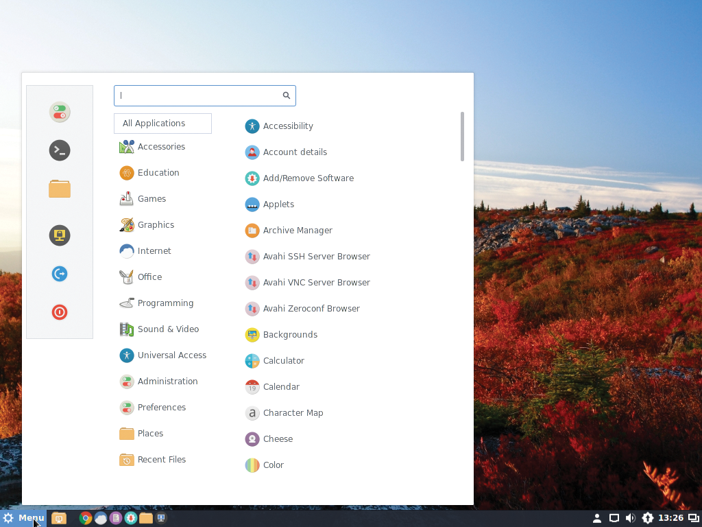 The Cinnamon desktop looks good. The Cinnamon desktop looks good.