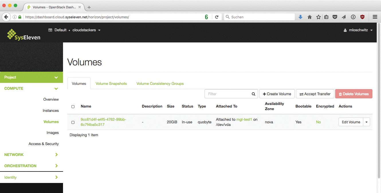 Cinder might take care of storage in OpenStack, but it only handles persistent block storage. Cinder might take care of storage in OpenStack, but it only handles persistent block storage.