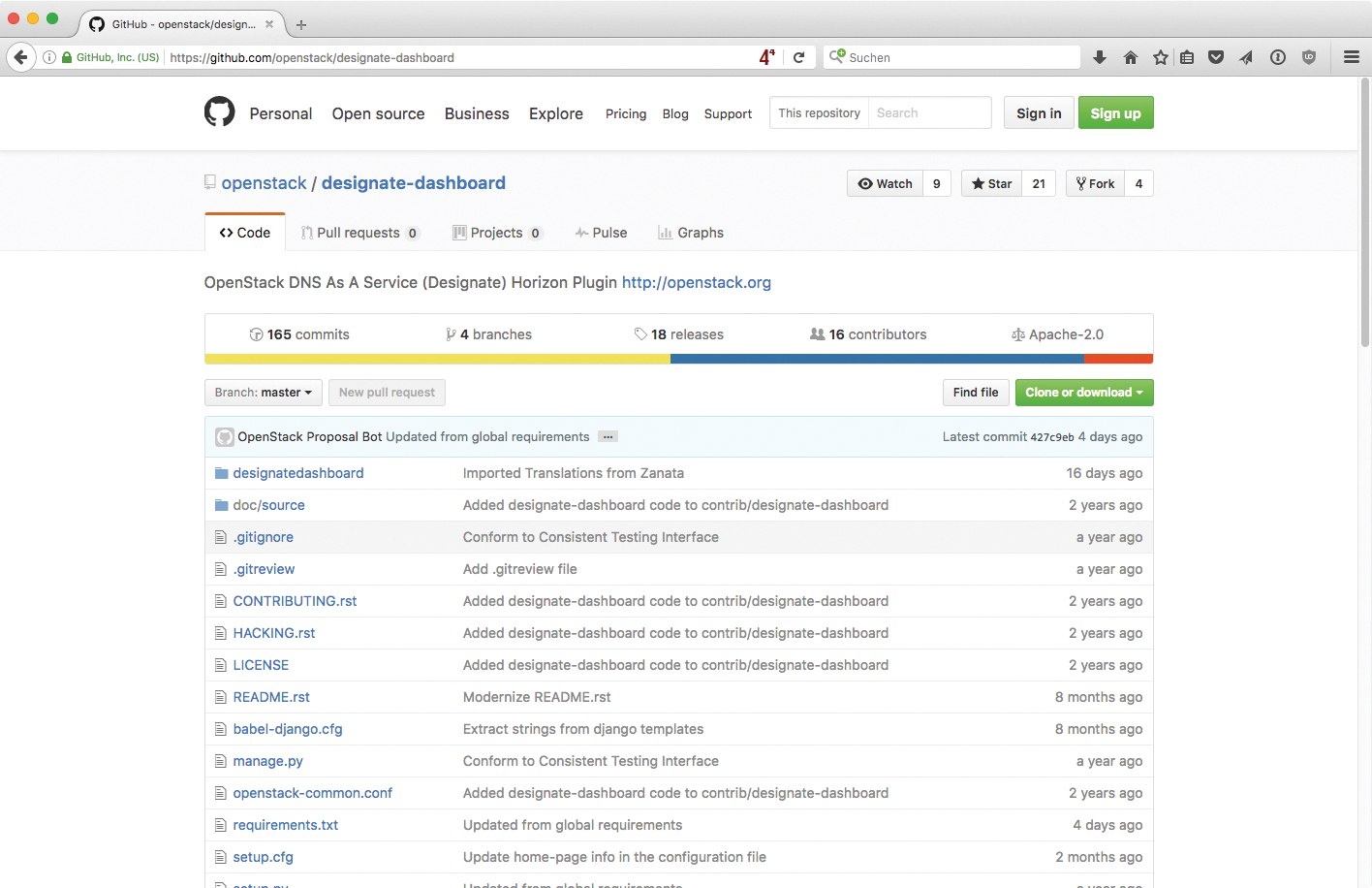 Although there might be a Horizon plugin for Designate, it still hasn't found its way into Horizon, requiring manual work. Although there might be a Horizon plugin for Designate, it still hasn't found its way into Horizon, requiring manual work.