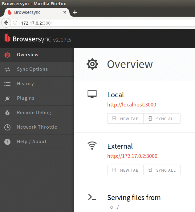 Use Browsersync to test your Angular 2 app in the browser. Use Browsersync to test your Angular 2 app in the browser.
