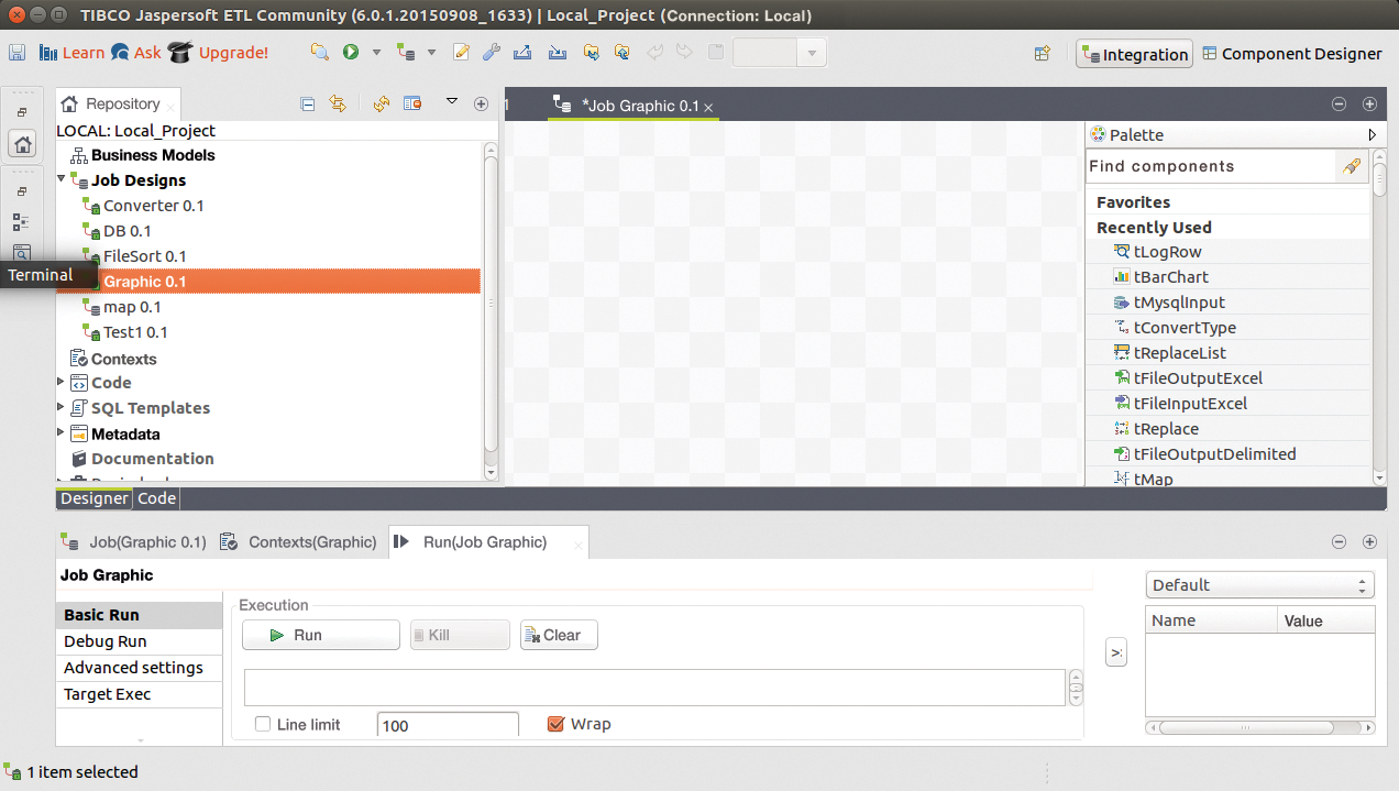 The jobs are assembled in the center grid. The jobs are assembled in the center grid.