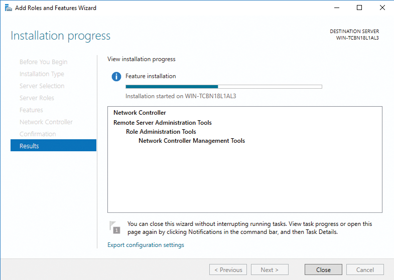 To start using the Network Controller, it first needs to be installed as a server service via the Server Manager. To start using the Network Controller, it first needs to be installed as a server service via the Server Manager.