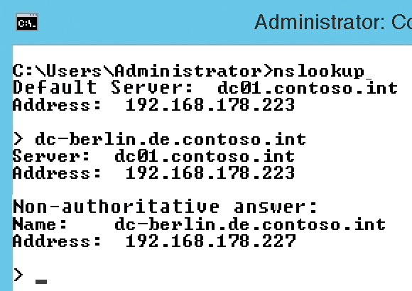 Name resolution must be ensured for a network. Name resolution must be ensured for a network.