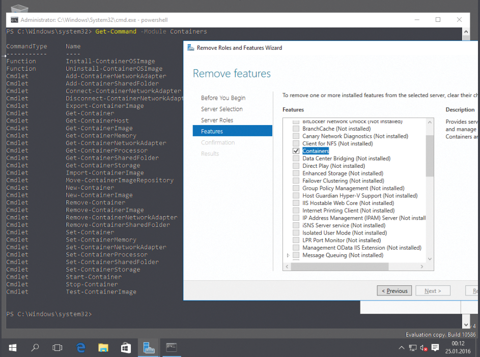 Docker technology as a feature in Windows Server 2016. Docker technology as a feature in Windows Server 2016.